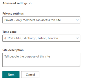 SharePoint Advanced settings