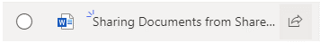 Share a document from SharePoint
