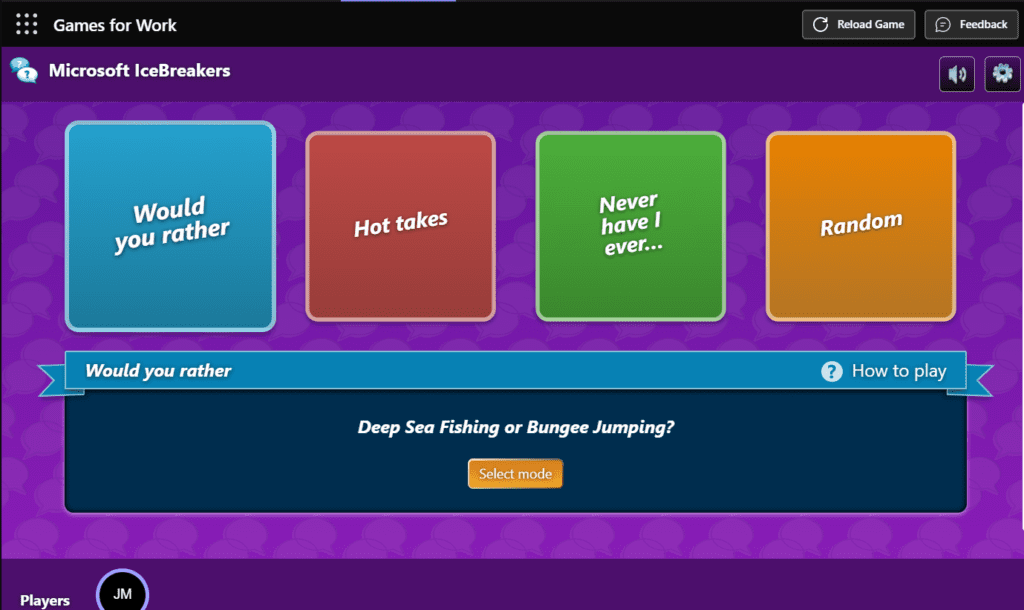 Microsoft Teams Games for Work Icebreakers