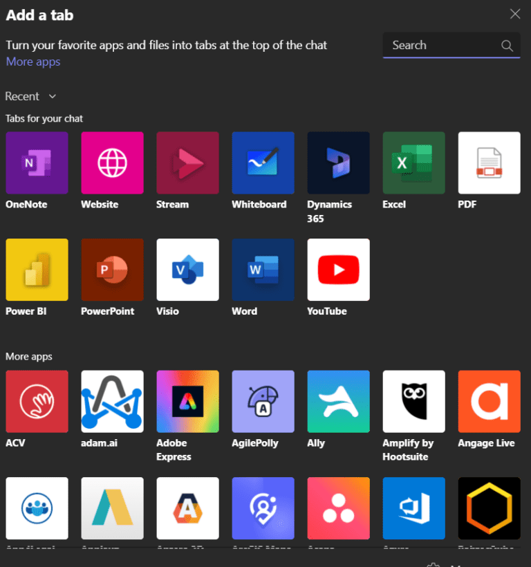 Microsoft Teams Whiteboard Select Technology