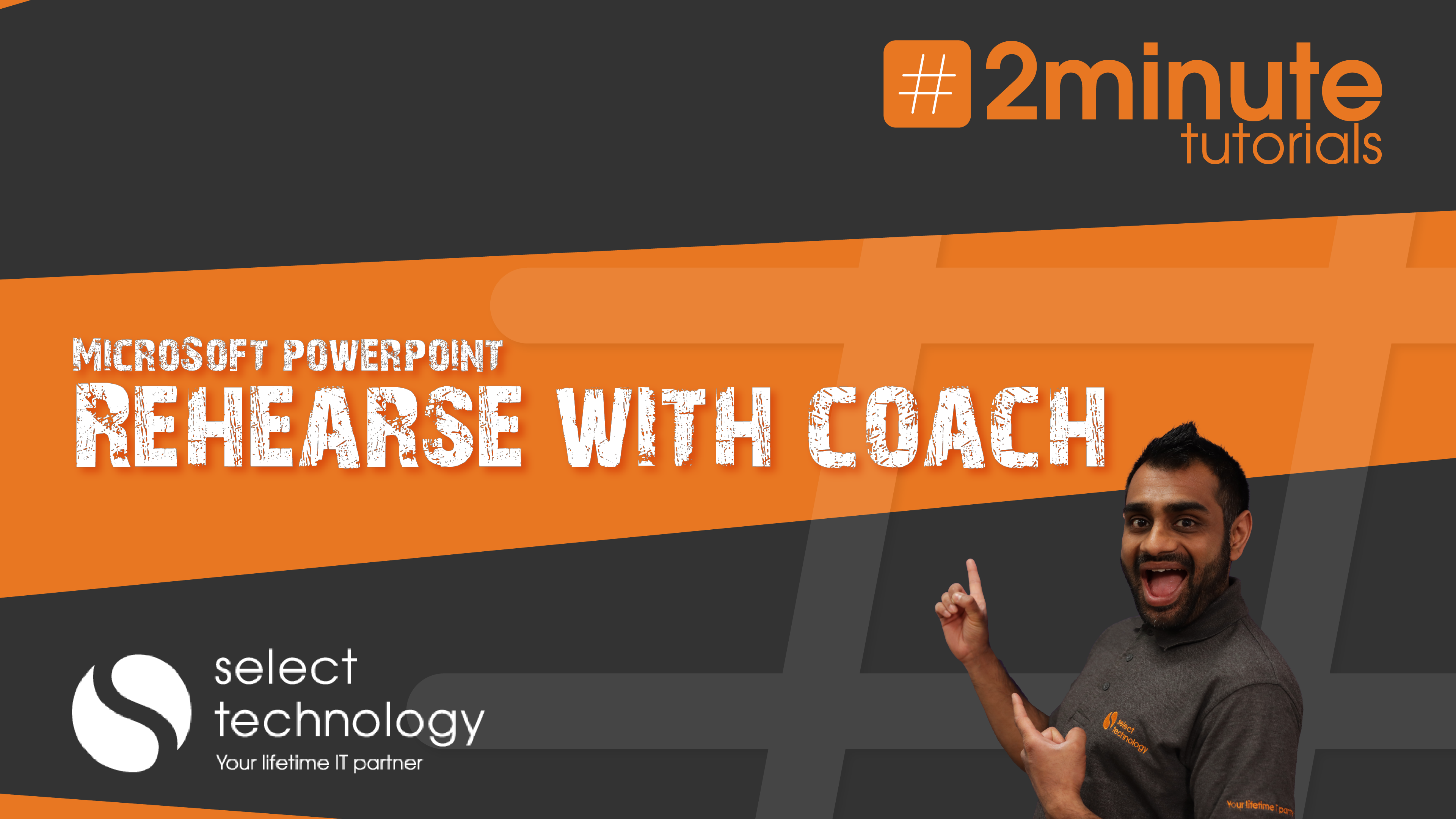 Microsoft PowerPoint Rehearse with coach Select Technology