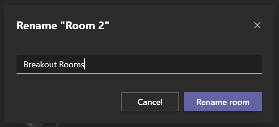 Rename rooms