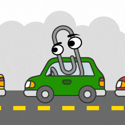Clippy hates the drive to work