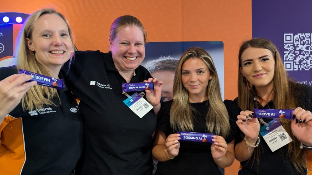 Anita Glover, Sabrina, Taya Diddums and Mollie at the Kent AI Conference 2026